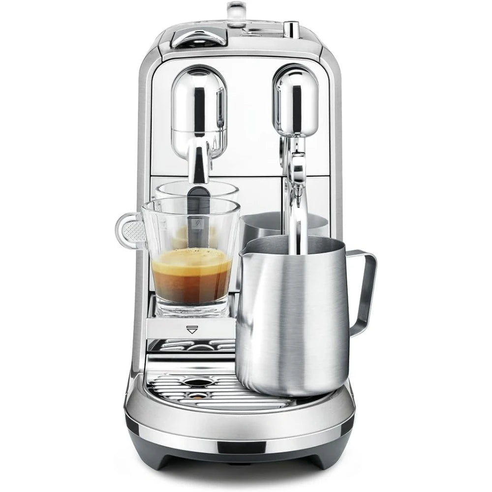 Máquina de Espresso Portátil en Acero Inoxidable Cepillado - 1500W